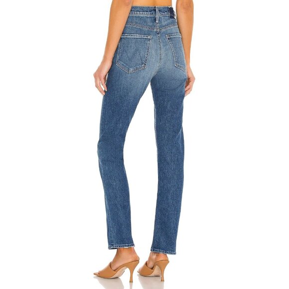 NWT Mother High Waisted Rider Skimp in Cowboys Don't Cry Straight Jeans 34 - Picture 9 of 9